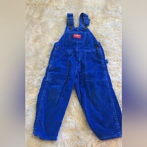 VTG OshKosh B'gosh Kids Blue Corduroy Overalls